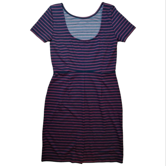 BANANA REPUBLIC Short Sleeve Stripe Dress - Picture 2 of 5